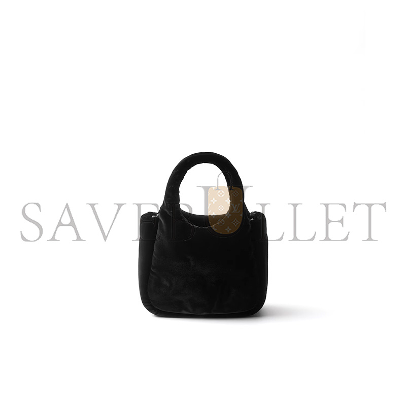 PRADA VELVET MINI HANDBAG 1BA410 (16*14*7.5cm)